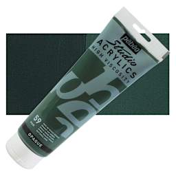 Pebeo High Viscosity Acrylic - Opaque Sap Green, 250 ml, Tube and swatch