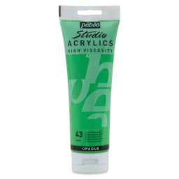 Pebeo High Viscosity Acrylics - Cadmium Green Hue, 250 ml Tube