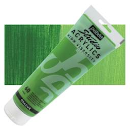 Pebeo High Viscosity Acrylics - Chrome Green Hue, 250 ml, Tube with Swatch