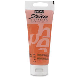 Pebeo High Viscosity Acrylics - Iridescent Orange/Yellow, 100 ml tube