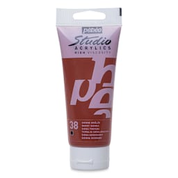 Pebeo High Viscosity Acrylics - Burnt Sienna, 100 ml tube