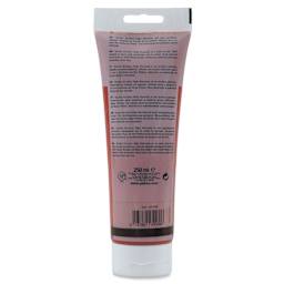 Pebeo High Viscosity Acrylics - Burnt Sienna, back of 250 ml Tube