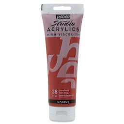 Pebeo High Viscosity Acrylics - Burnt Sienna, 250 ml Tube