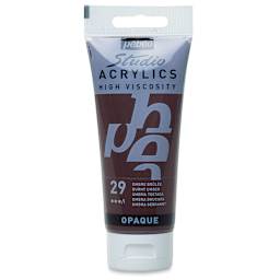 Pebeo High Viscosity Acrylics - Burnt Umber, 100 ml tube