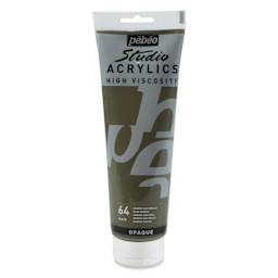 Pebeo High Viscosity Acrylics - Raw Umber, 250 ml, Tube (Front)