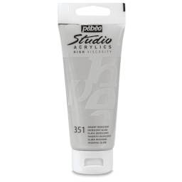 Pebeo High Viscosity Acrylics - Iridescent Silver, 100 ml tube