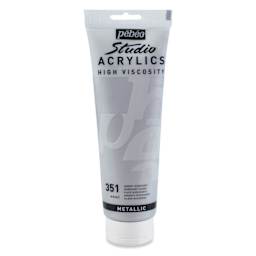 Pebeo High Viscosity Acrylics - Silver, 250 ml, Tube