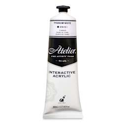 Chroma Atelier Interactive Artists' Acrylics - Titanium White, 80 ml tube