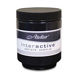 Chroma Atelier Interactive Artists' Acrylics - Carbon Black, 250 ml jar