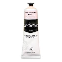 Chroma Atelier Interactive Artists' Acrylics - Toning Gray Pinkish, 80 ml jar