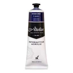 Chroma Atelier Interactive Artists' Acrylics - Paynes Grey, 80 ml tube