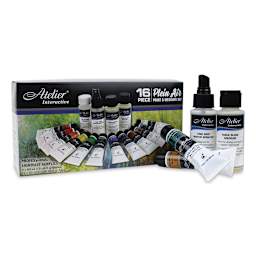 Chroma Atelier Interactive Artists' Acrylics - Plein Air Set package with 2 tubes, Medium & Sprayer 