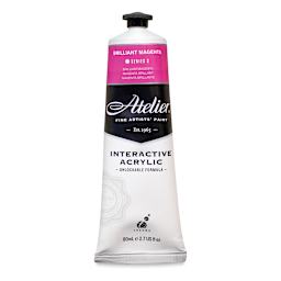 Chroma Atelier Interactive Artists' Acrylics - Brilliant Magenta, 80 ml tube