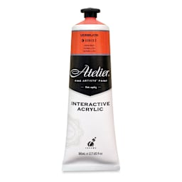 Chroma Atelier Interactive Artists' Acrylics - Vermilion, 80 ml tube