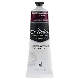 Chroma Atelier Interactive Artists' Acrylics - Quinacridone Red Violet, 80 ml tube