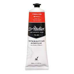 Chroma Atelier Interactive Artists' Acrylics - Pyrrole Red, 80 ml tube