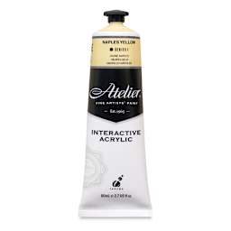 Chroma Atelier Interactive Artists' Acrylics - Naples Yellow, 80 ml tube