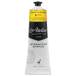 Chroma Atelier Interactive Artists' Acrylics - Cadmium Yellow Medium, 80 ml tube