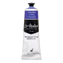 Chroma Atelier Interactive Artists' Acrylics - Pthalo Blue, 80 ml tube