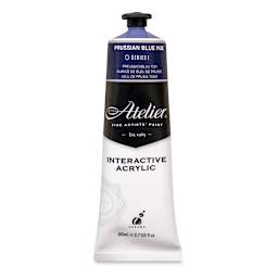 Chroma Atelier Interactive Artists' Acrylics - Prussian Blue Hue, 80 ml tube