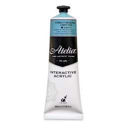 Chroma Atelier Interactive Artists' Acrylics - Cobalt Turquoise Light Hue, 80 ml tube