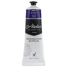 Chroma Atelier Interactive Artists' Acrylics - Purple, 80 ml tube