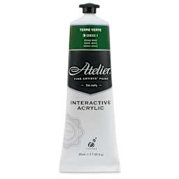 Chroma Atelier Interactive Artists' Acrylics - Terre Verte, 80 ml tube
