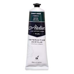 Chroma Atelier Interactive Artists' Acrylics - Forest Green, 80 ml tube