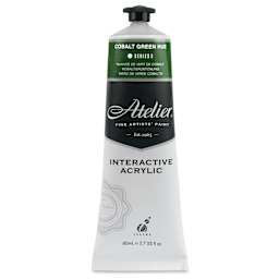 Chroma Atelier Interactive Artists' Acrylics - Cobalt Green Hue, 80 ml tube