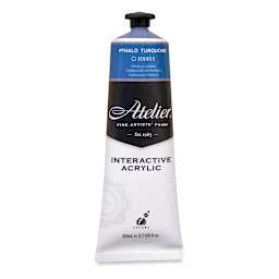 Chroma Atelier Interactive Artists' Acrylics - Pthalo Turquoise, 80 ml tube