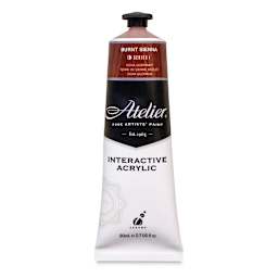 Chroma Atelier Interactive Artists' Acrylics - Burnt Sienna, 80 ml tube