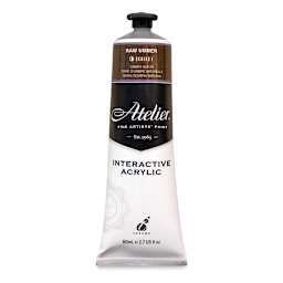 Chroma Atelier Interactive Artists' Acrylics - Raw Umber, 80 ml tube