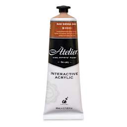 Chroma Atelier Interactive Artists' Acrylics - Raw Sienna Dark, 80 ml tube