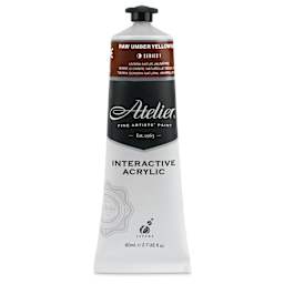 Chroma Atelier Interactive Artists' Acrylics - Raw Umber Yellowish, 80 ml tube