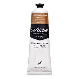 Chroma Atelier Interactive Artists' Acrylics - Copper, 80 ml tube