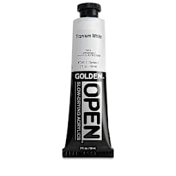 Golden Open Acrylics - Titanium White, 2 oz Tube