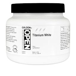 Golden Open Acrylics - Titanium White, 32 oz Jar