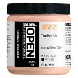 Golden Open Acrylics - Titan Mars Pale, 8 oz Jar