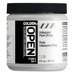 Golden Open Acrylics - Iridescent Pearl (Fine), 8 oz Jar