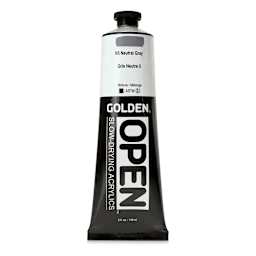Golden Open Acrylics - Neutral Gray N5, 5 oz Tube