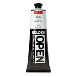 Golden Open Acrylics - Cadmium Red Light, 5 oz Tube