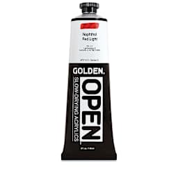Golden Open Acrylics - Naphthol Red Light, 5 oz Tube