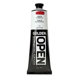 Golden Open Acrylics - Naphthol Red Medium, 5 oz Tube