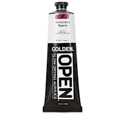 Golden Open Acrylics - Quinacridone Magenta, 5 oz Tube