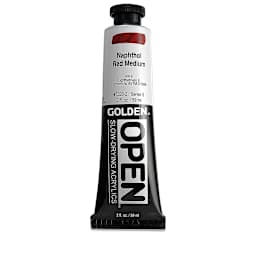 Golden Open Acrylics - Naphthol Red Medium, 2 oz Tube