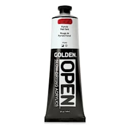 Golden Open Acrylics - Pyrrole Red Dark, 5 oz Tube