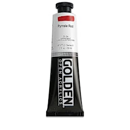 Golden Open Acrylics - Pyrrole Red, 2 oz Tube