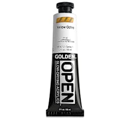 Golden Open Acrylics - Yellow Ochre, 2 oz Tube
