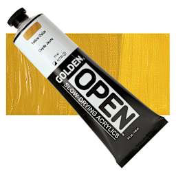Golden Open Acrylic - Yellow Oxide, 5 oz Tube and swatch