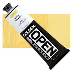 Golden Open Acrylic - Naples Yellow Hue, 5 oz Tube and swatch